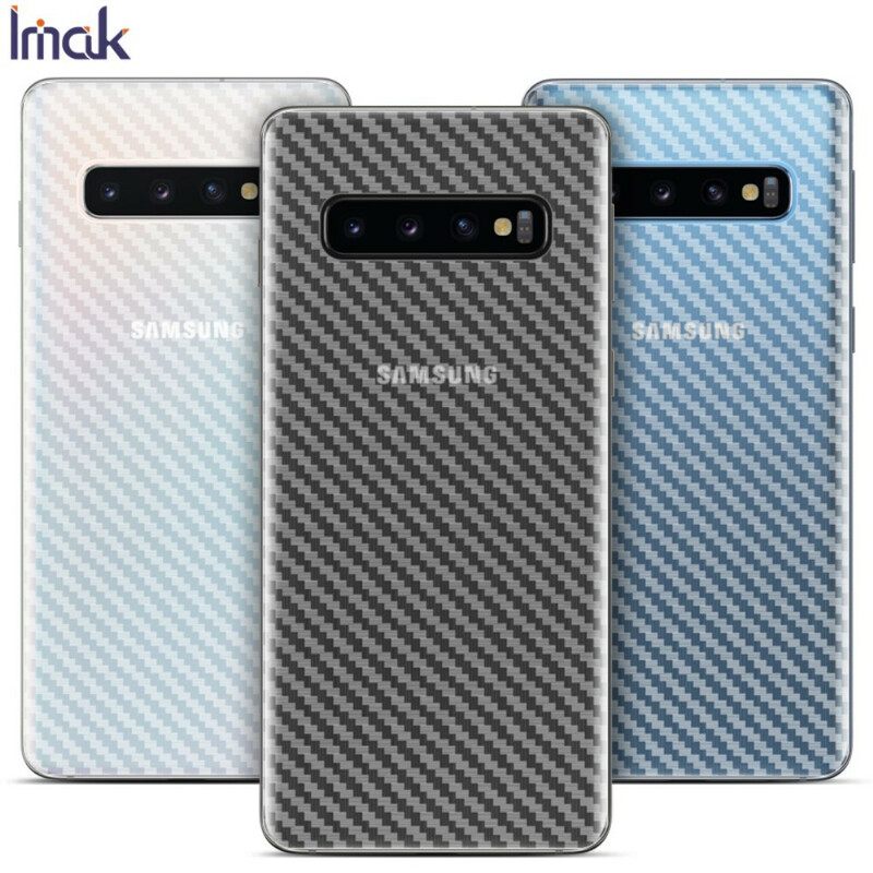 Selkäsuojakalvo Samsung Galaxy S10 Carbon Style Imak Puhelimelle