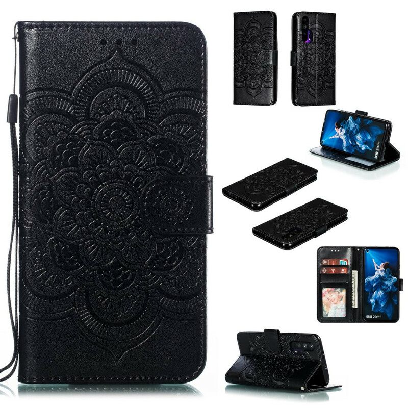 Kotelot Honor 20 Pro Suojaketju Kuori Full Strap Mandala