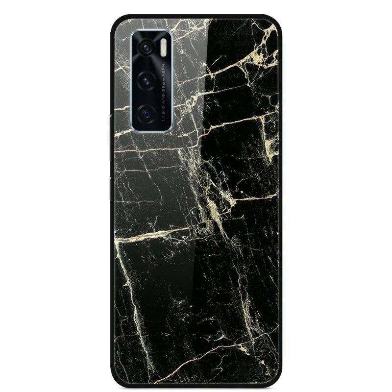 Kuori Vivo Y70 Supreme Marble Karkaistu Lasi