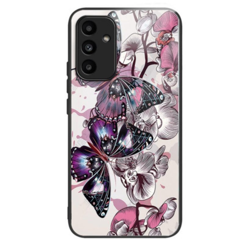 Case Samsung Galaxy A15 5g Puhelinkuoret Karkaistu Lasi Purppuraperhoset