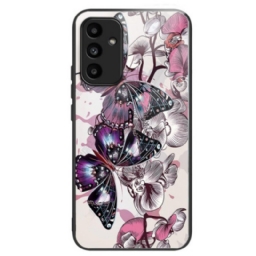 Case Samsung Galaxy A15 5g Puhelinkuoret Karkaistu Lasi Purppuraperhoset