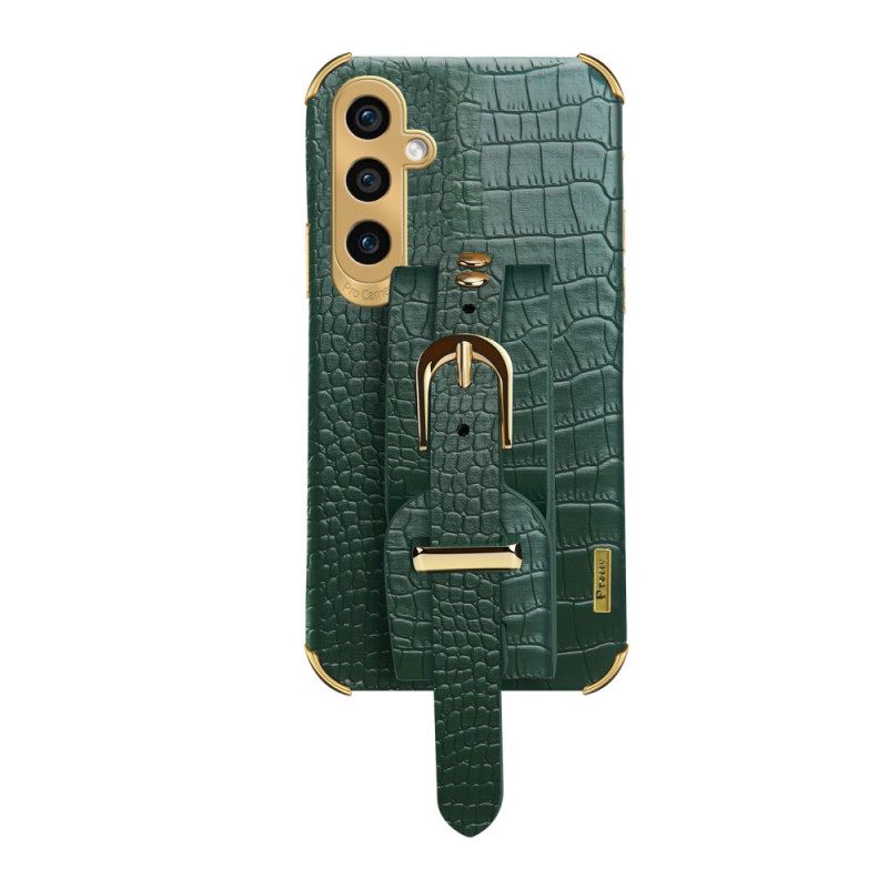 Case Samsung Galaxy A15 5g Puhelinkuoret Krokotiilityyli Rannekorun Tuella