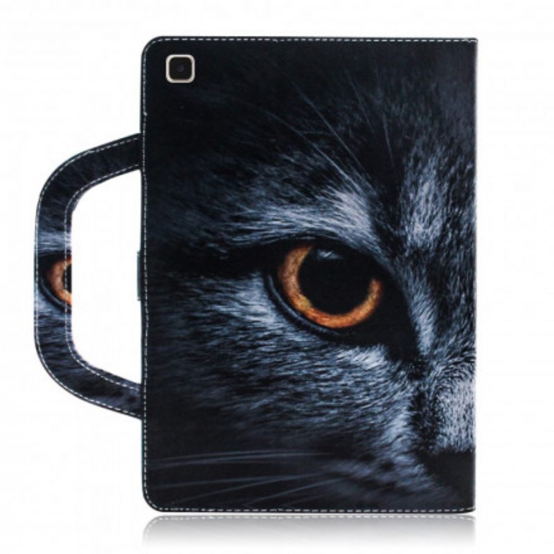 Flip Case Samsung Galaxy Tab A7 Cat Kahvalla