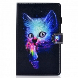 Flip Case Samsung Galaxy Tab A7 Psycho Cat