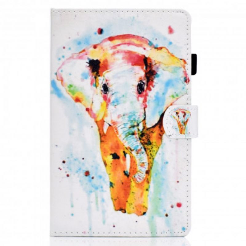 Flip Case Samsung Galaxy Tab A7 Watercolour Elephant