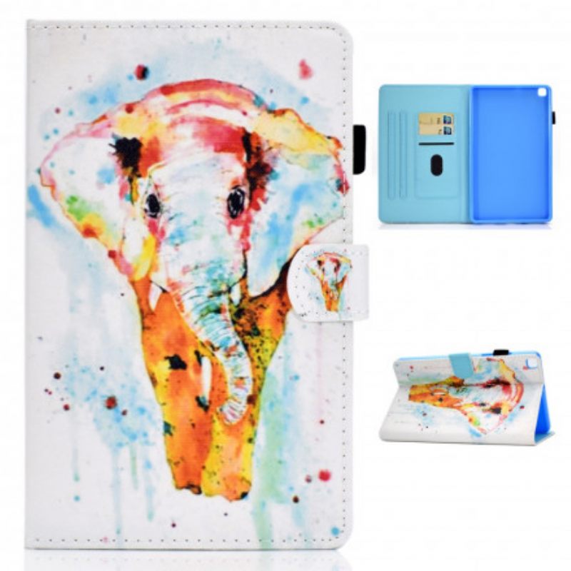 Flip Case Samsung Galaxy Tab A7 Watercolour Elephant