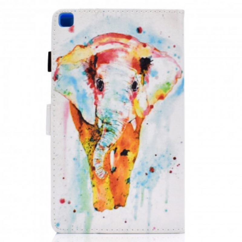 Flip Case Samsung Galaxy Tab A7 Watercolour Elephant