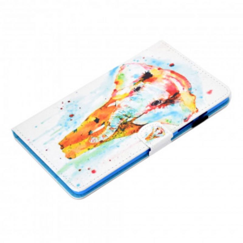 Flip Case Samsung Galaxy Tab A7 Watercolour Elephant