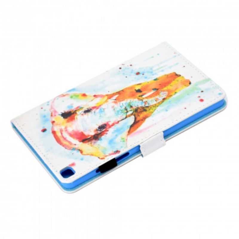 Flip Case Samsung Galaxy Tab A7 Watercolour Elephant