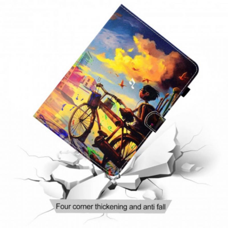 Kotelot Samsung Galaxy Tab A7 Bike Art