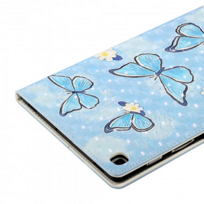 Kotelot Samsung Galaxy Tab A7 Blue Butterflies