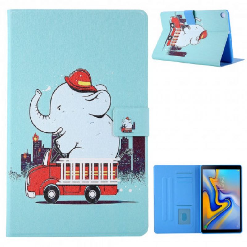 Kotelot Samsung Galaxy Tab A7 Firefighter Elephant