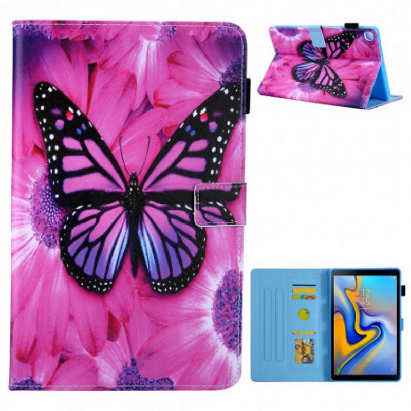 Kotelot Samsung Galaxy Tab A7 Floral Butterfly