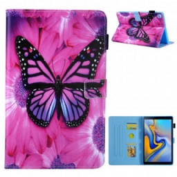 Kotelot Samsung Galaxy Tab A7 Floral Butterfly