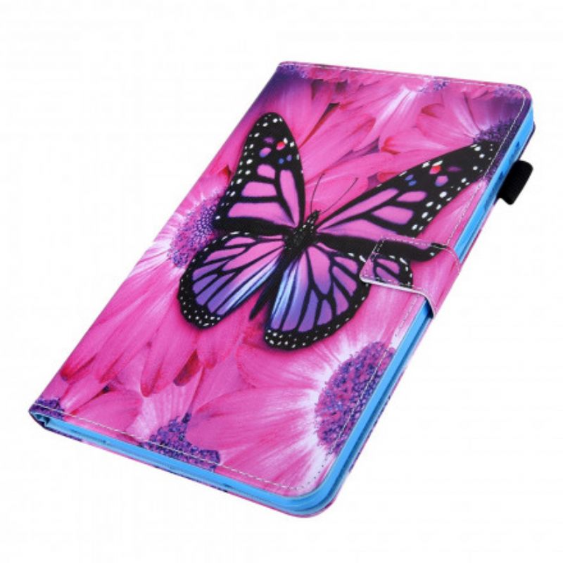 Kotelot Samsung Galaxy Tab A7 Floral Butterfly