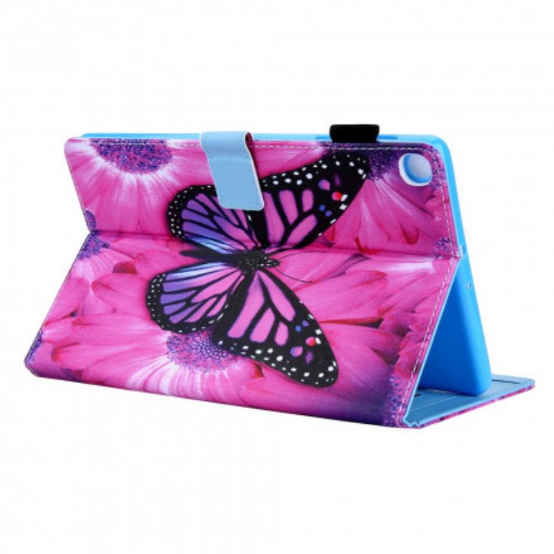 Kotelot Samsung Galaxy Tab A7 Floral Butterfly