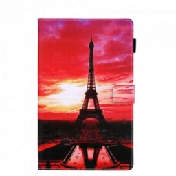 Kotelot Samsung Galaxy Tab A7 Sunset Eiffel Tower