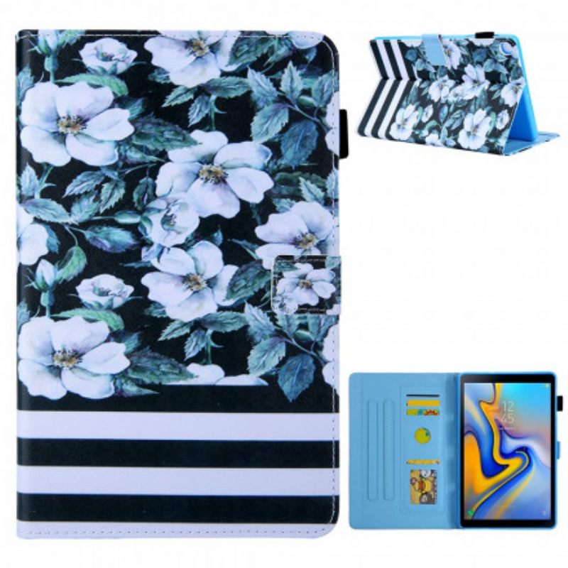 Nahkakotelo Samsung Galaxy Tab A7 (2020 Design Flowers