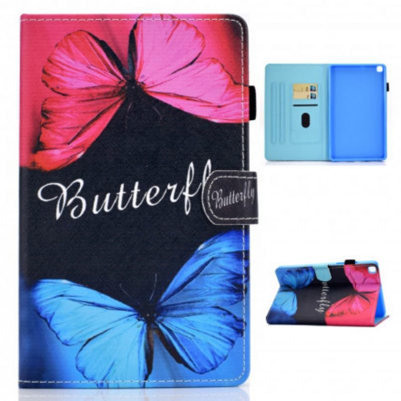 Nahkakotelo Samsung Galaxy Tab A7 Butterfly