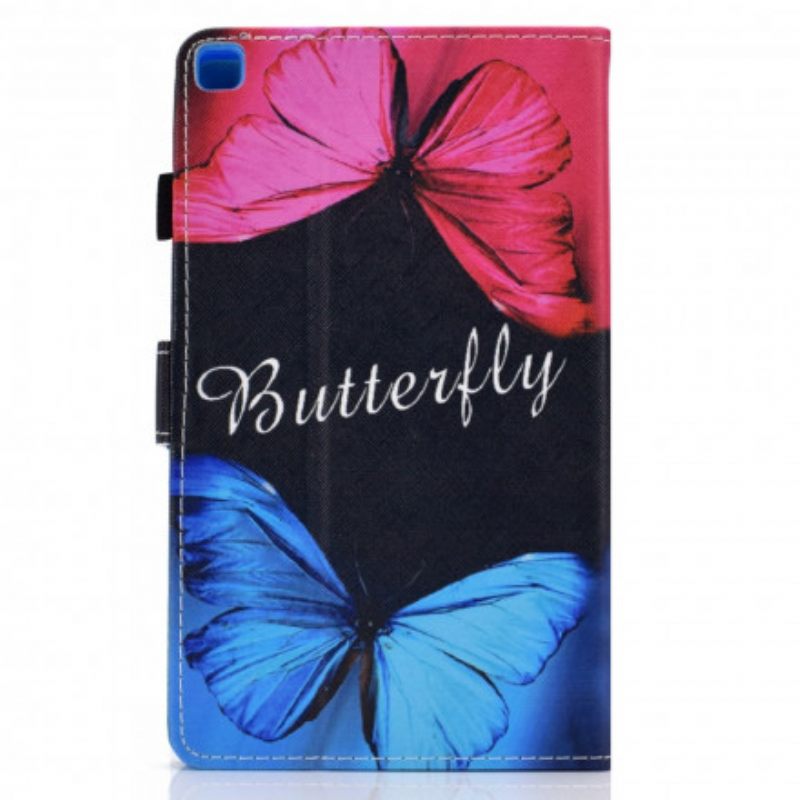 Nahkakotelo Samsung Galaxy Tab A7 Butterfly