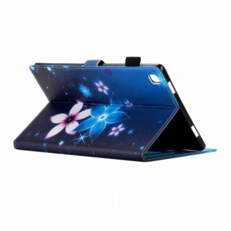 Nahkakotelo Samsung Galaxy Tab A7 Kukka