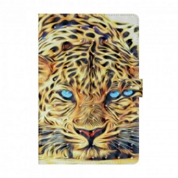 Nahkakotelo Samsung Galaxy Tab A7 Leopard