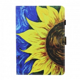 Nahkakotelo Samsung Galaxy Tab A7 Painted Sunflower