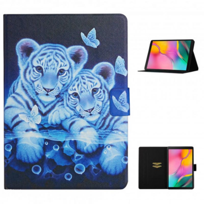 Nahkakotelo Samsung Galaxy Tab A7 Tigers