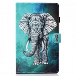 Nahkakotelo Samsung Galaxy Tab A7 Tribal Elephant