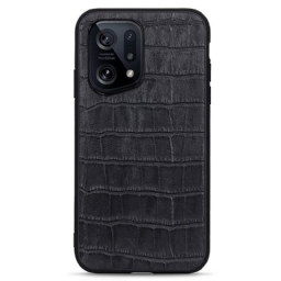 Case Oppo Find X5 Aito Crocodile Texture Nahka