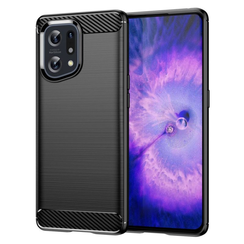 Case Oppo Find X5 Harjattu Hiilikuitu