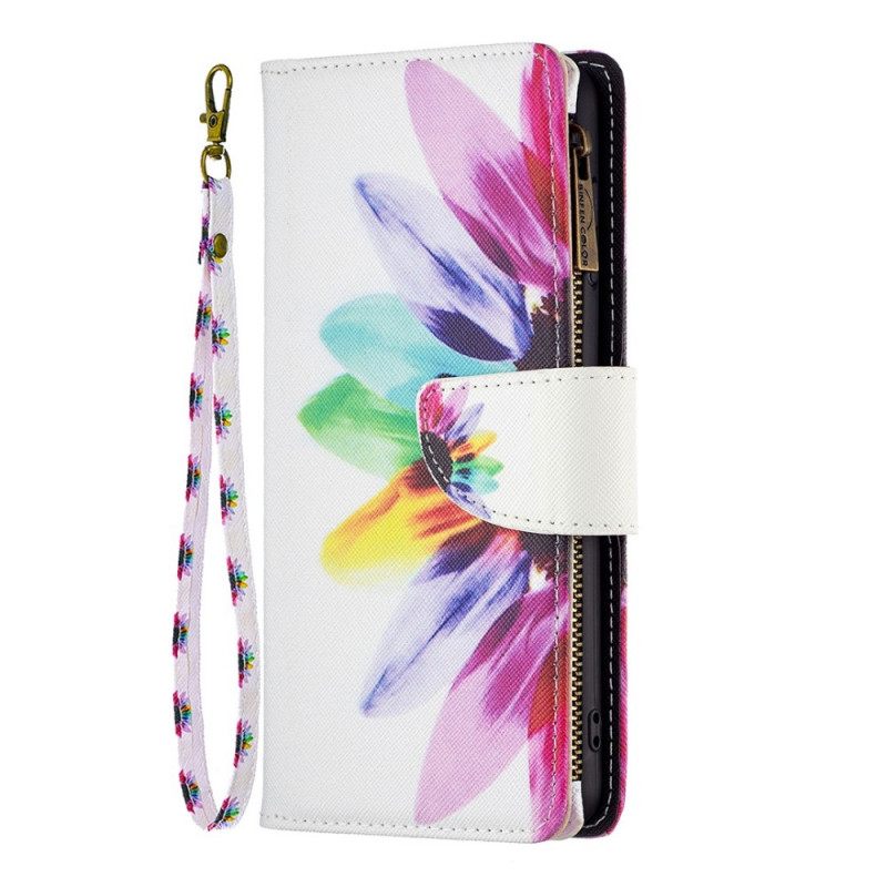 Flip Case Oppo Find X5 Flower Vetoketjullinen Tasku