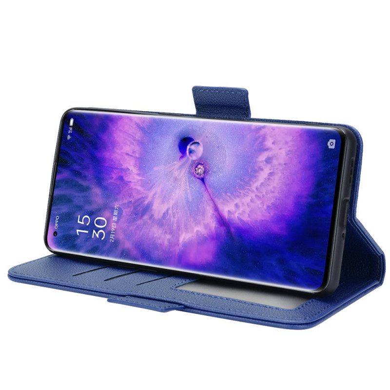 Kotelot Oppo Find X5 Flap Tuplauudet Värit