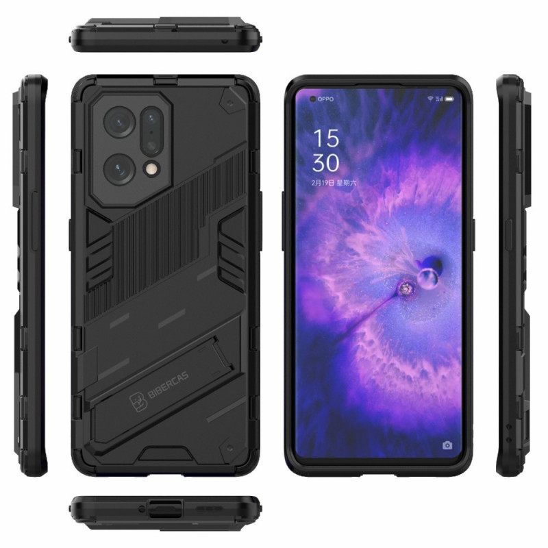 Kuori Oppo Find X5 Irrotettava Kaksiasentoinen Handsfree-jalusta