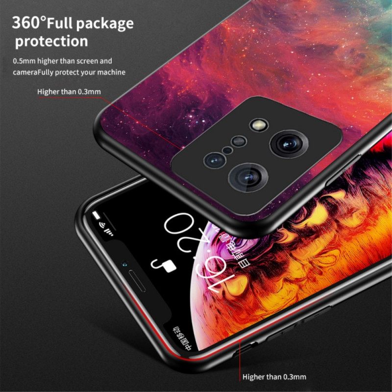 Kuori Oppo Find X5 Marble Tempered Glass