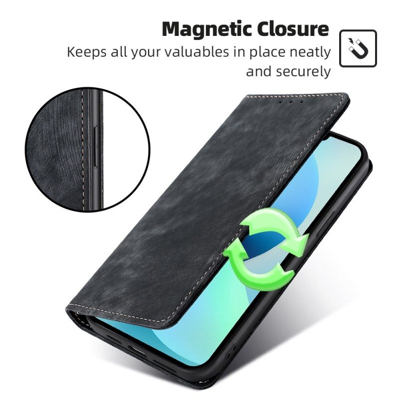 Nahkakotelo Realme 12 Plus 5g Suede Effect Rfid-esto