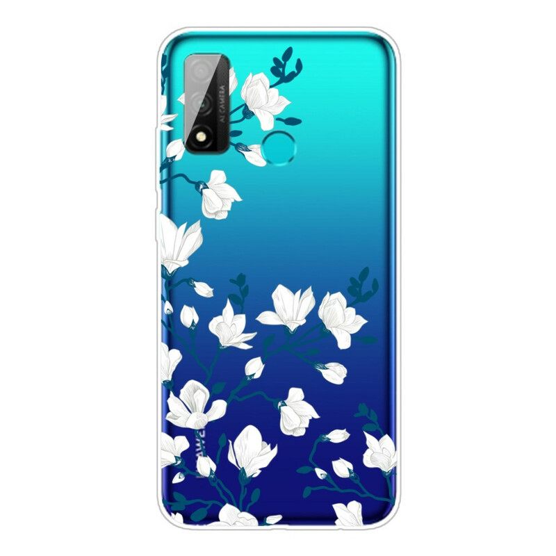 Case Huawei P Smart 2020 Valkoiset Kukat