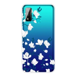 Case Huawei P Smart 2020 Valkoiset Kukat