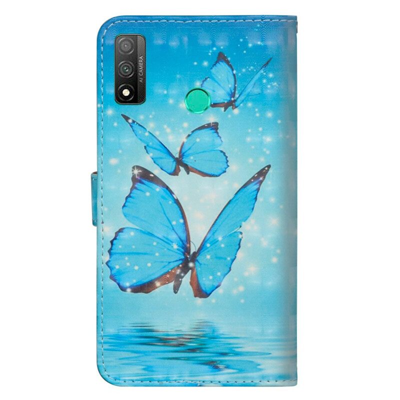 Kotelot Huawei P Smart 2020 Flying Blue Butterflies