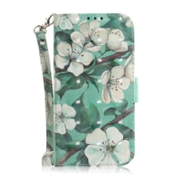 Kotelot Huawei P Smart 2020 Suojaketju Kuori Strap Flower Branch