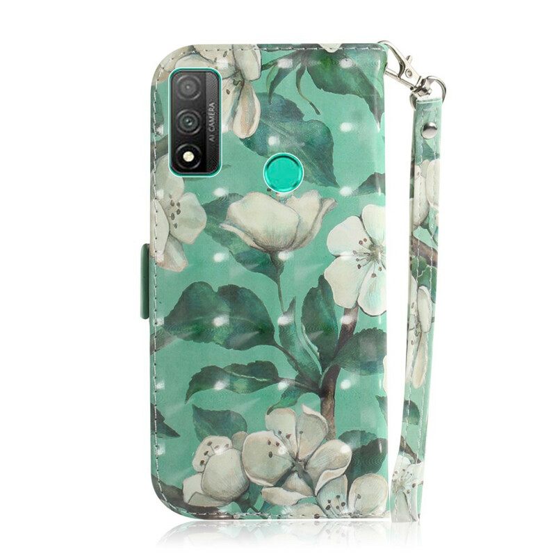 Kotelot Huawei P Smart 2020 Suojaketju Kuori Strap Flower Branch