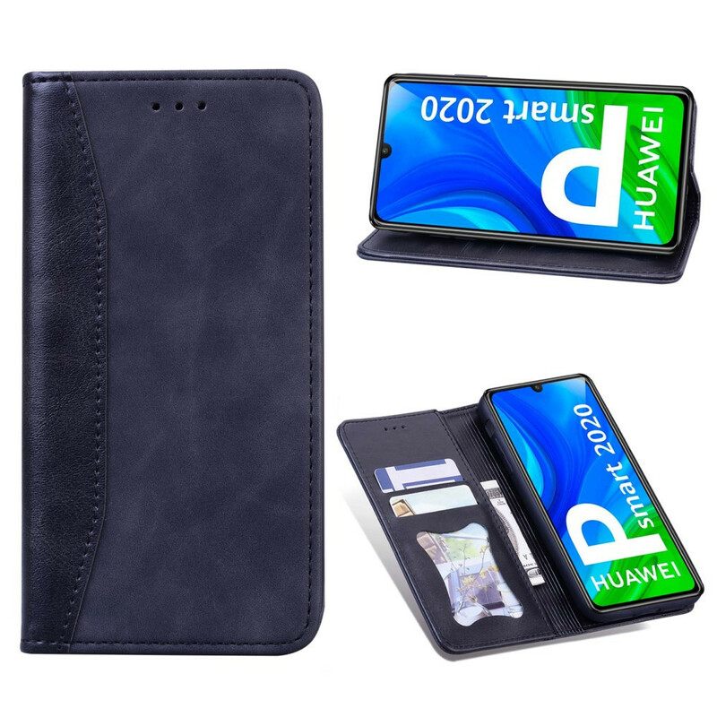 Puhelinkuoret Huawei P Smart 2020 Kotelot Flip Bicolor Business Leather Effect