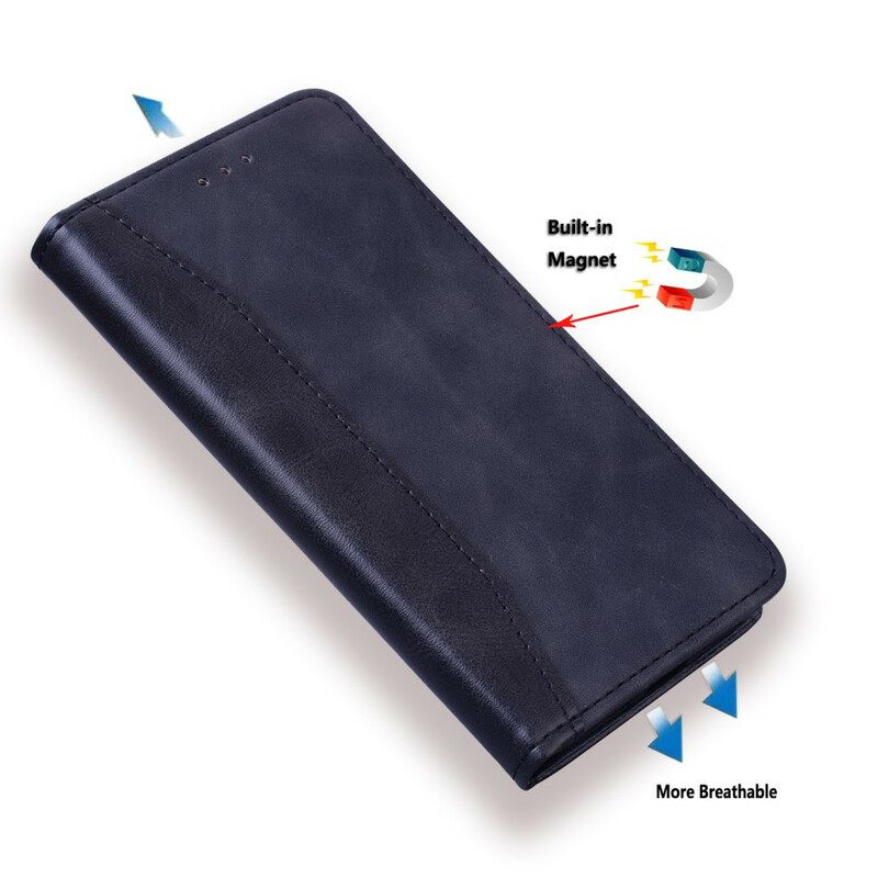 Puhelinkuoret Huawei P Smart 2020 Kotelot Flip Bicolor Business Leather Effect