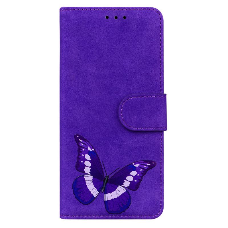 Flip Case Moto E40 / E30 / E20 Skin-touch Butterfly