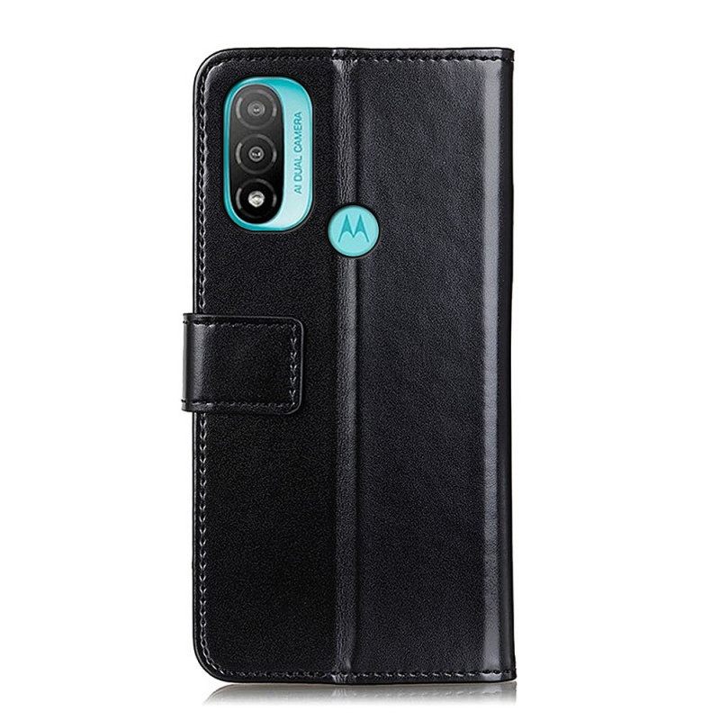 Flip Case Moto E40 / E30 / E20 Tricolor Leather Effect