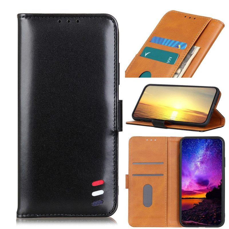 Flip Case Moto E40 / E30 / E20 Tricolor Leather Effect