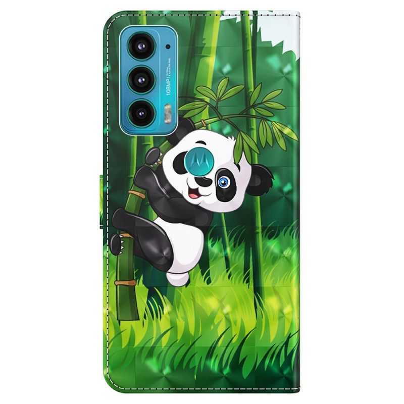 Kotelot Moto E40 / E30 / E20 Panda Ja Bamboo