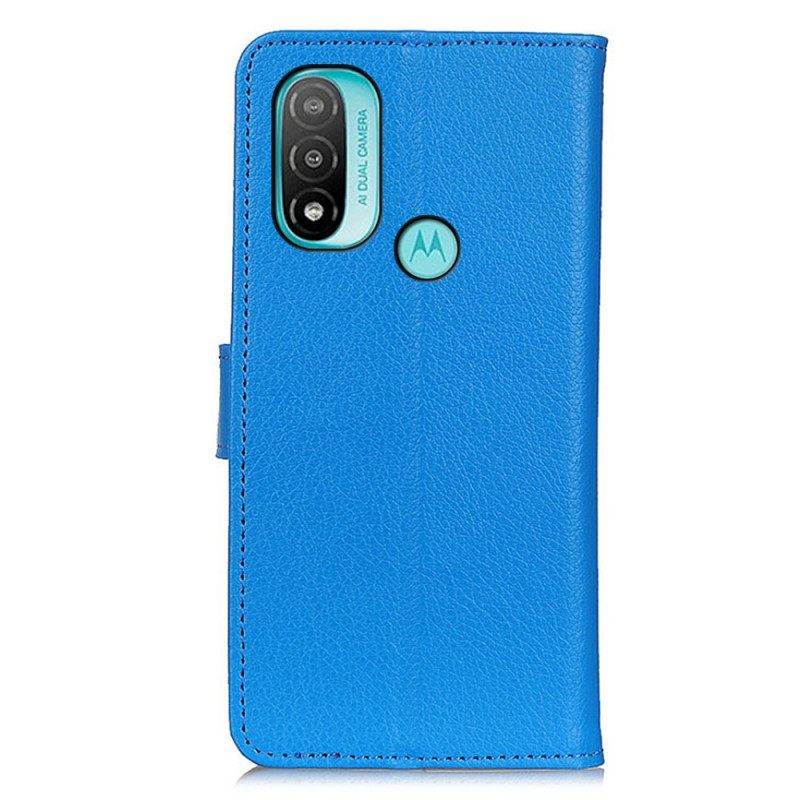 Kotelot Moto E40 / E30 / E20 Perinteisesti Litsi