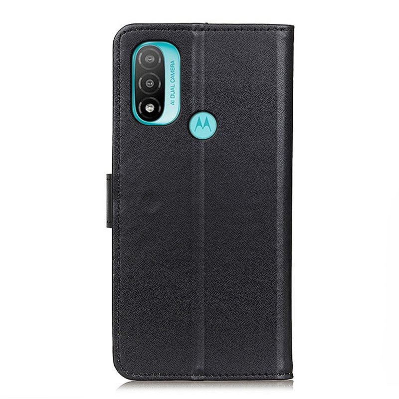 Kotelot Moto E40 / E30 / E20 Simple Faux Leather