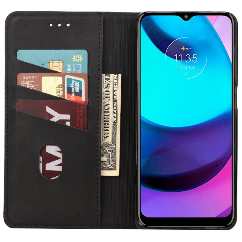 Puhelinkuoret Moto E40 / E30 / E20 Kotelot Flip Bicolor Business Leather Effect